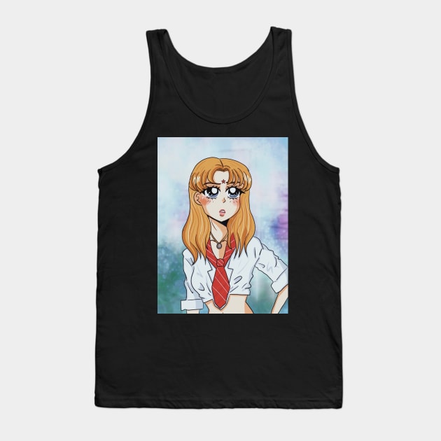 90's Anime Mia Colucci Tank Top by Designs by Lita